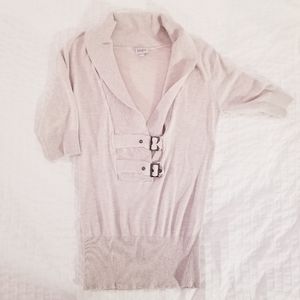 3/$45 | Suzy Shier | Tan Sweater Top High Collar